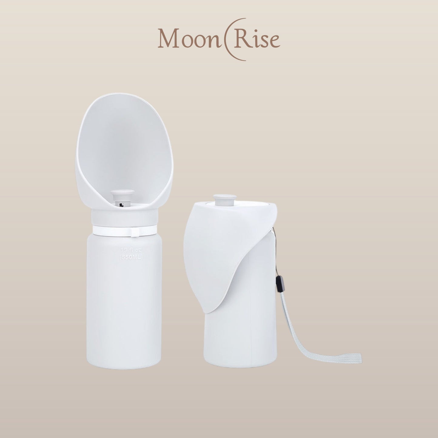 Silicone Portable Water Bottle Leakproof - travel essential - 550ml